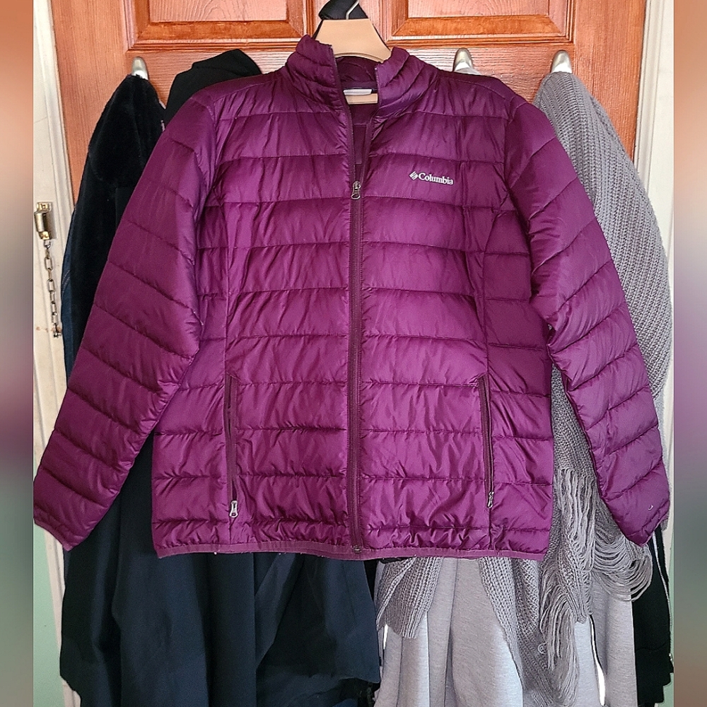 Women's Columbia Purple Lightweight Puffer Jacket